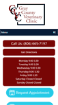 Mobile Screenshot of graycountyvet.com